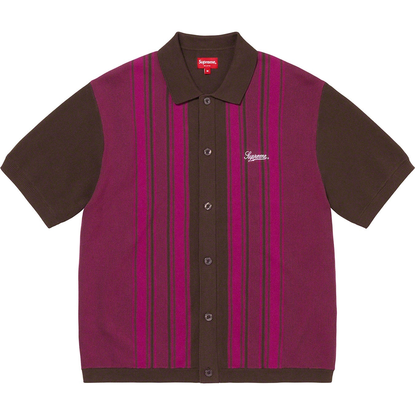 Stripe Button Up Polo view 3